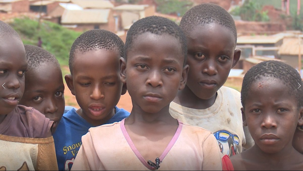 A group of children
